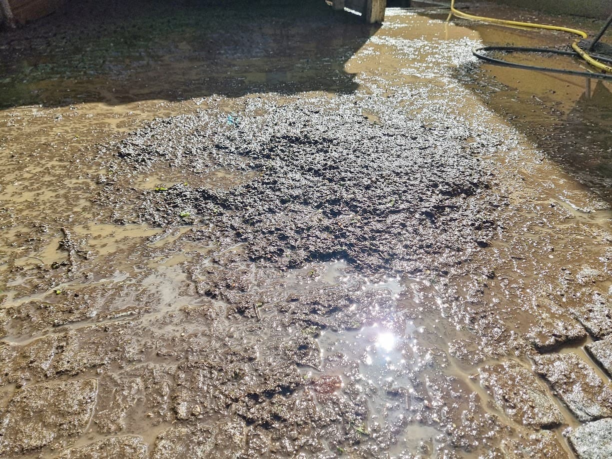 Rensning af brosten med højtryksrenser – Radorens