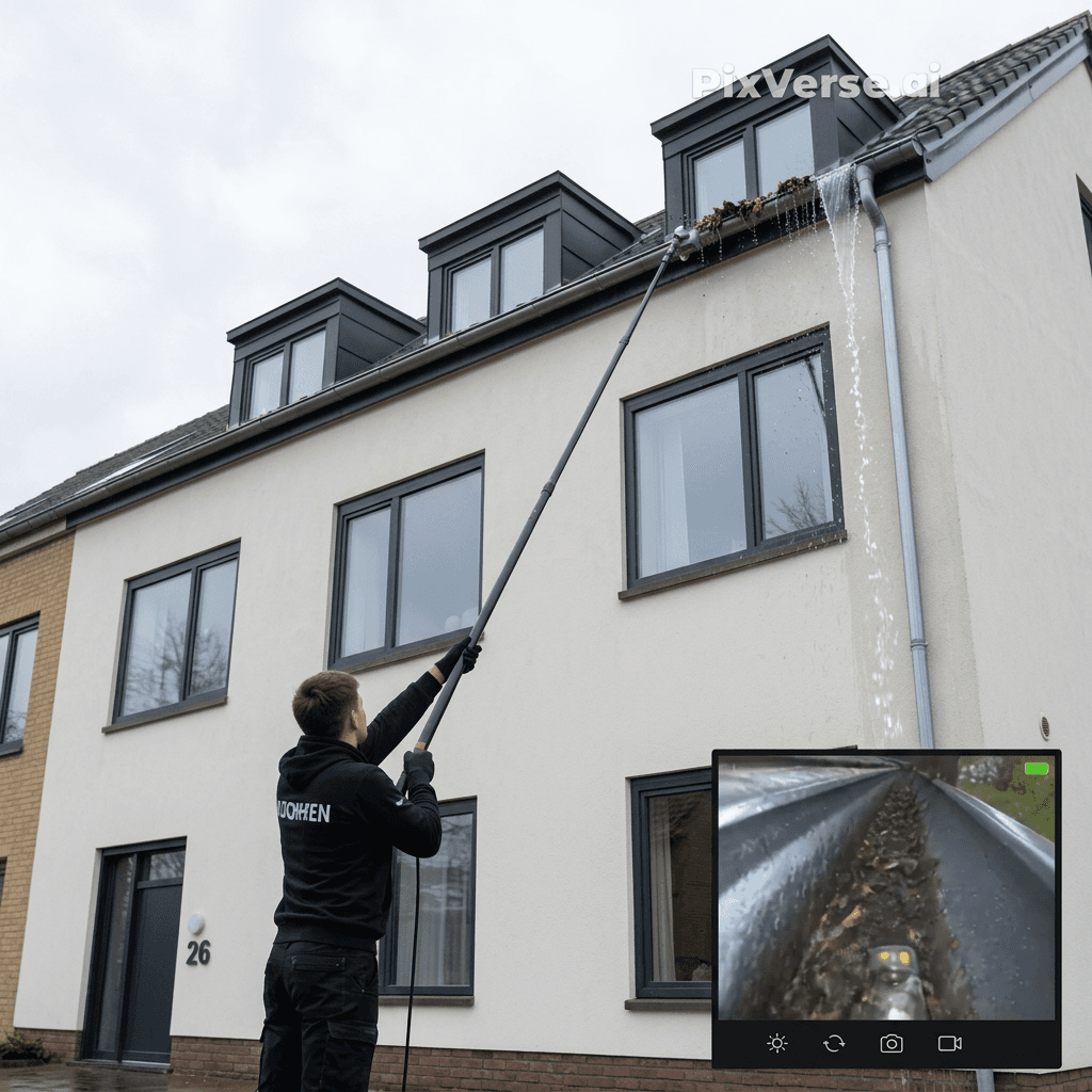 Inspektion af tagrender og nedløbsrør