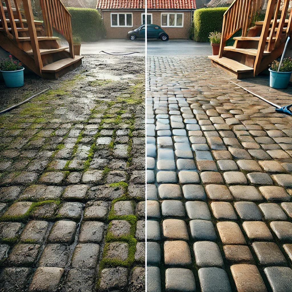 Sådan renser du udendørs fliser: Fjern alger, mos og lav effektivt